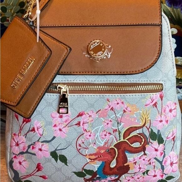 Steve Madden BMorgan Dragon Backpack- Multi/Cream main image 8